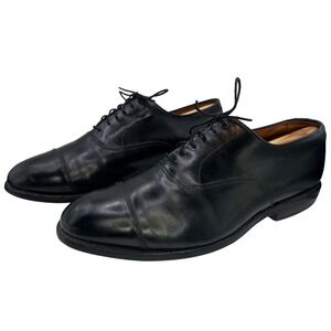 Allen Edmonds Park Avenue Black Leather Cap Toe Oxford Dress Shoes Mens 9 E